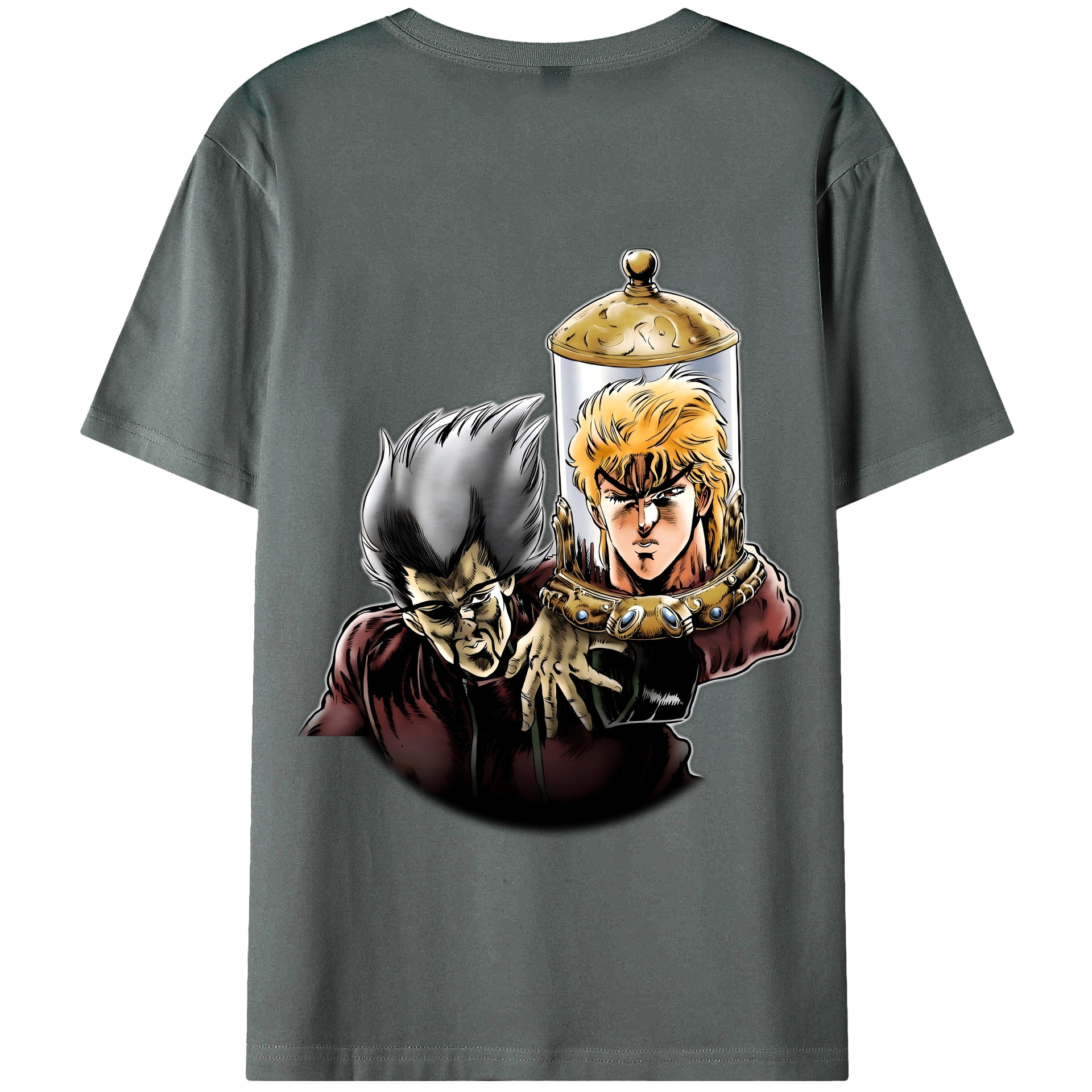 （画像用） ジョジョの奇妙な冒険 ディオ?ブランドー JoJo's Bizarre Adventure Dio Brando 綿100％半袖Tシャツ（背面プリント）